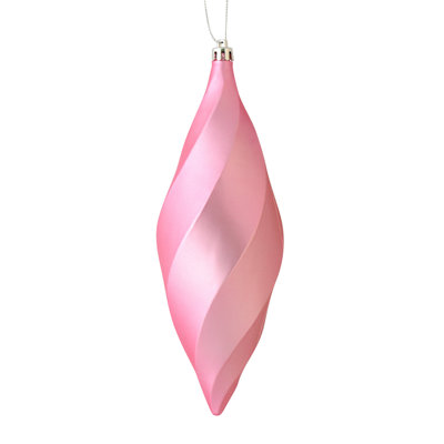 8" Matte Swirl Finial Ornament