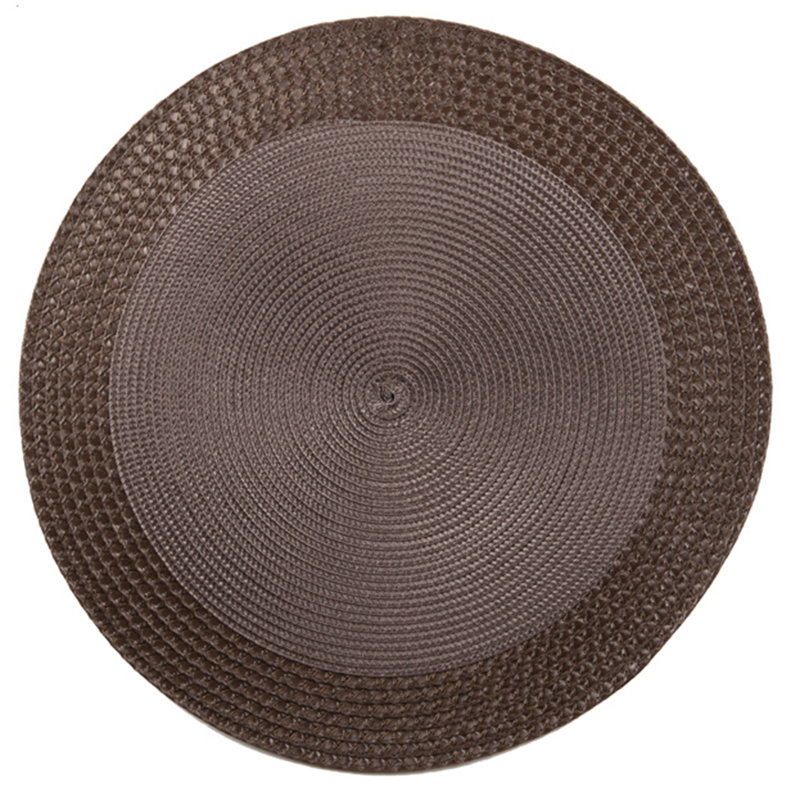 Récapitulatif rond en vinyle, Brun