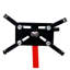 Support de moteur rotatif en acier, berceau de bloc de véhicule avec tête réglable pour mécanicien, rouge