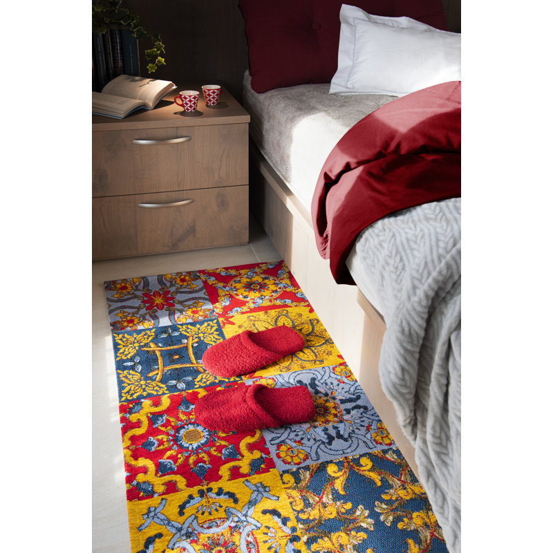 Trinacria Geometric Area Rug, Runner 55 x 180cm