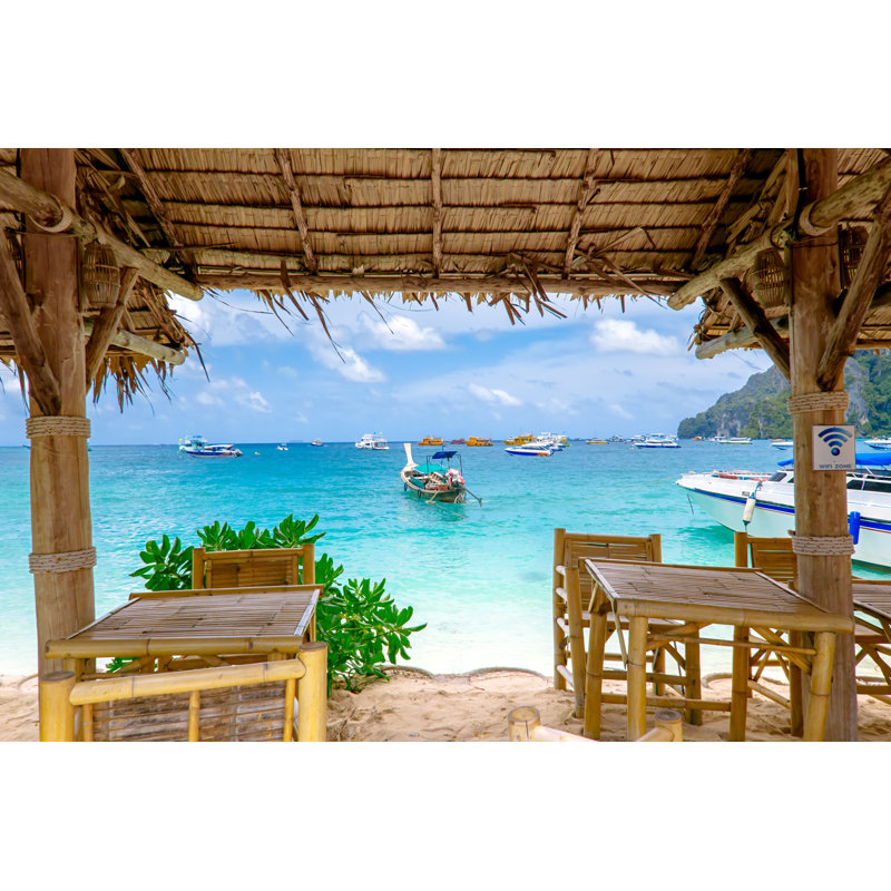 Photographie d'un restaurant thaïlandais sur toile tendue, H 20 po x l 30 po