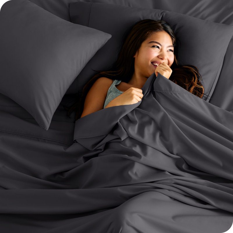Bare Home Microfiber Sheet Set, King, Forged Iron