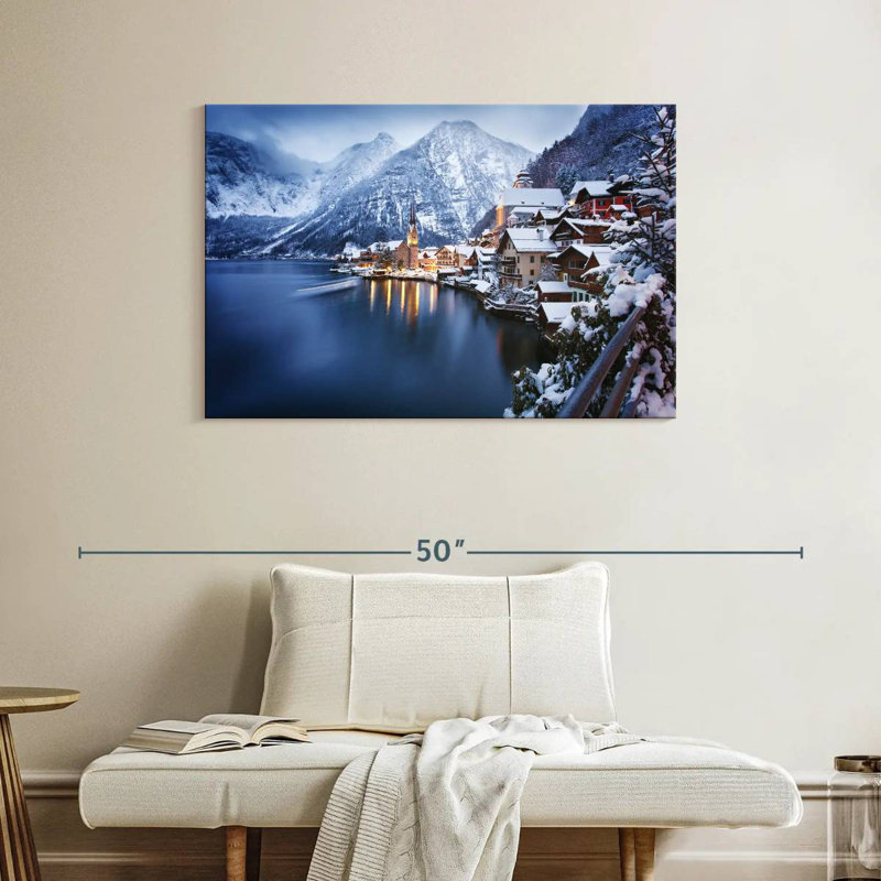 Ravi Wintry Hallstatt, H 26 po x l 39 po