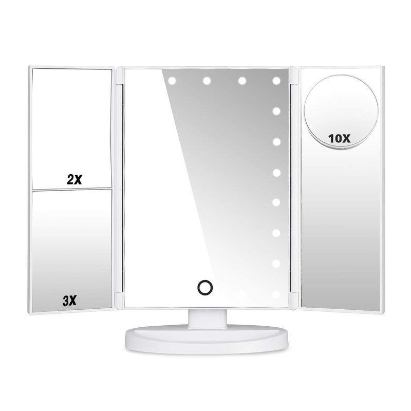 Miroir de maquillage lumineux