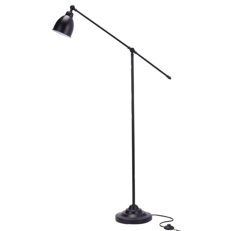Lampe sur pied 54 ", Noir, Noir
