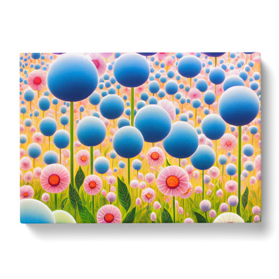 Extraordinary Flower Market - Wrapped Canvas Print