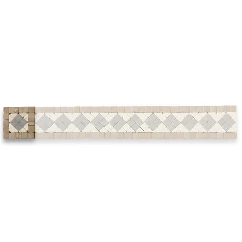 Carreau de mosaïque en marbre classique pour mur et plancher 2 po x 2 po Classic Jade