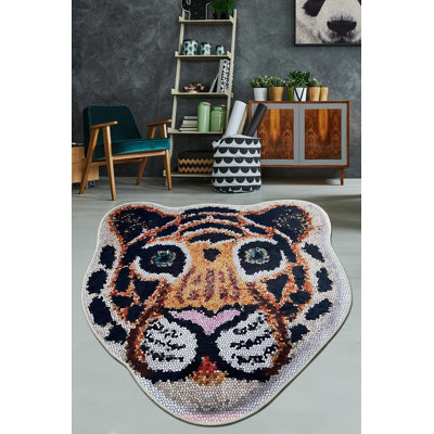 Antibacterial Bathmat, 100% Polyester, 55.1 in Diameter | 10 mm Pile Height, Non-Slip Underside | Machine Washable, 700 g/m² | Ideal for Bathroom Safety & Comfort, Easy to Clean, Elegant Design