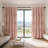 Thermal Insulated Blackout Curtains With Boho Ruched Design And Handcrafted Butterfly Flowers, Rod Pocket Drapes For Light Blocking, Noise Reduction, And Privacy-1976903689-1976903688-1976903909