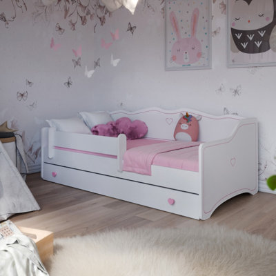 EMMA children's bed with drawer and rail