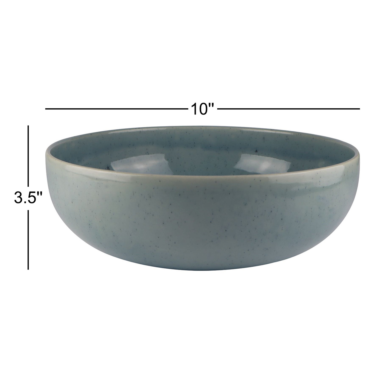 Barr Uno Speckle Salad Bowl 10", Blue