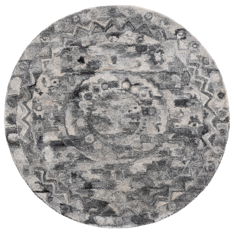 Anatolia 411 Hand Tufted Performance Oriental Rug, Round 6'