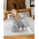 Delilah Home 100% Organic Cotton Bed Sheets, King Fitted Sheet, Grey