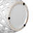 D8x9.5" White Ceramic Lidded Jar With Lattice Design