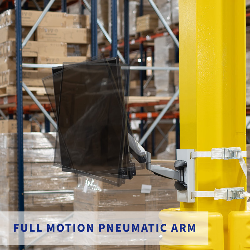 VIVO Height Adjustable Exposed Column Pneumatic Arm Mount for 40" to 70" Screens