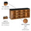 Polyester Upholstered Storage Bench