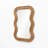 39'' Wavy Solid Wood Frame Wall Mirror, Organic Modern Decorative Accent Mirror