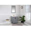 Ensemble de meuble-lavabo simple 23,6 "avec miroir Aeona-1243135584