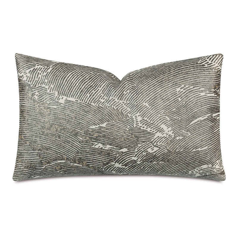 Abstract Cotton Blend Reversible Throw Pillow