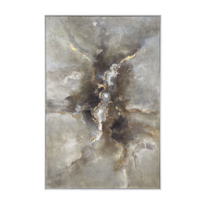 Berna Abstract - Single Picture Frame Painting on Canvas