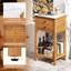  Organisateur de cuisine pour l'extérieur en bois d'acacia avec tablette inférieure