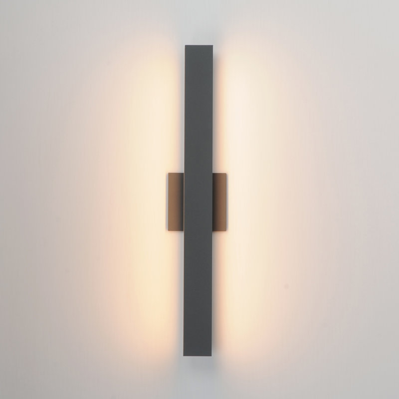 Cliatt-Outdoor Wall Mount, Architectural Bronze, 24" H x 4.5" W x 3" D