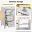 Meuble-lavabo de 36 pouces avec 2 portes à fermeture douce, structure en bois et 3 tiroirs pour des solutions de rangement modernes