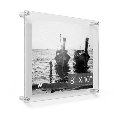 Clear UV-Grade Acrylic Modern Floating Picture Frame