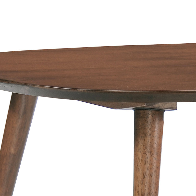 Table basse à 3 pieds Kamile, Noyer