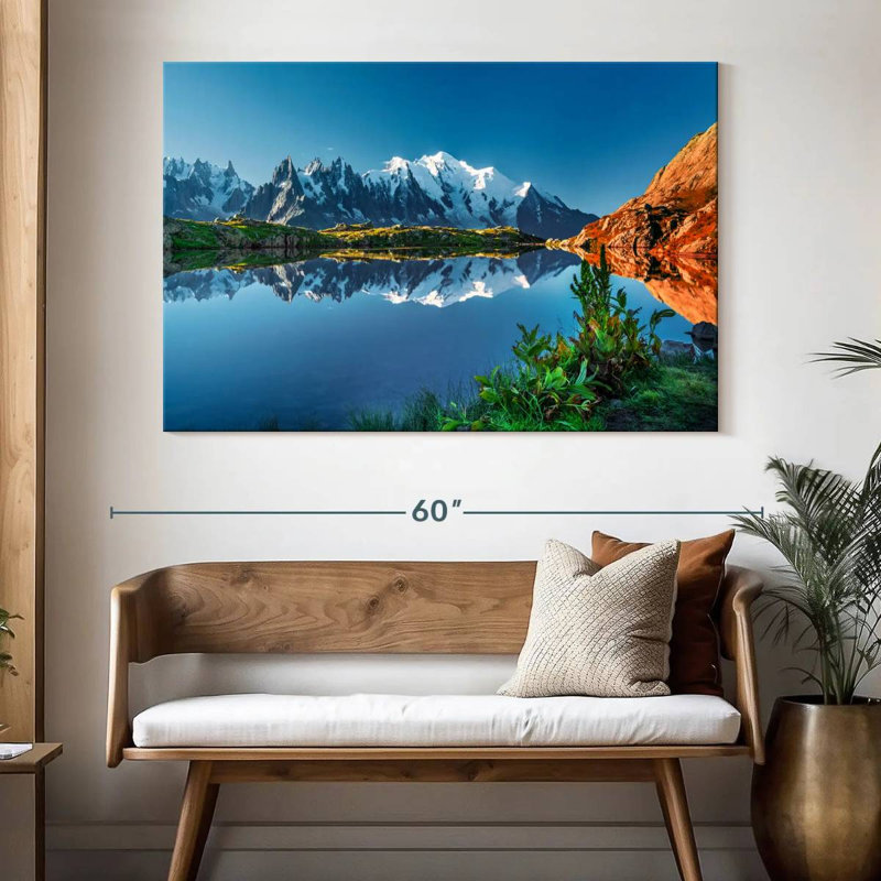 Alvord, lac Blanc et scène du Mont-Blanc, H 34 po x l 51 po