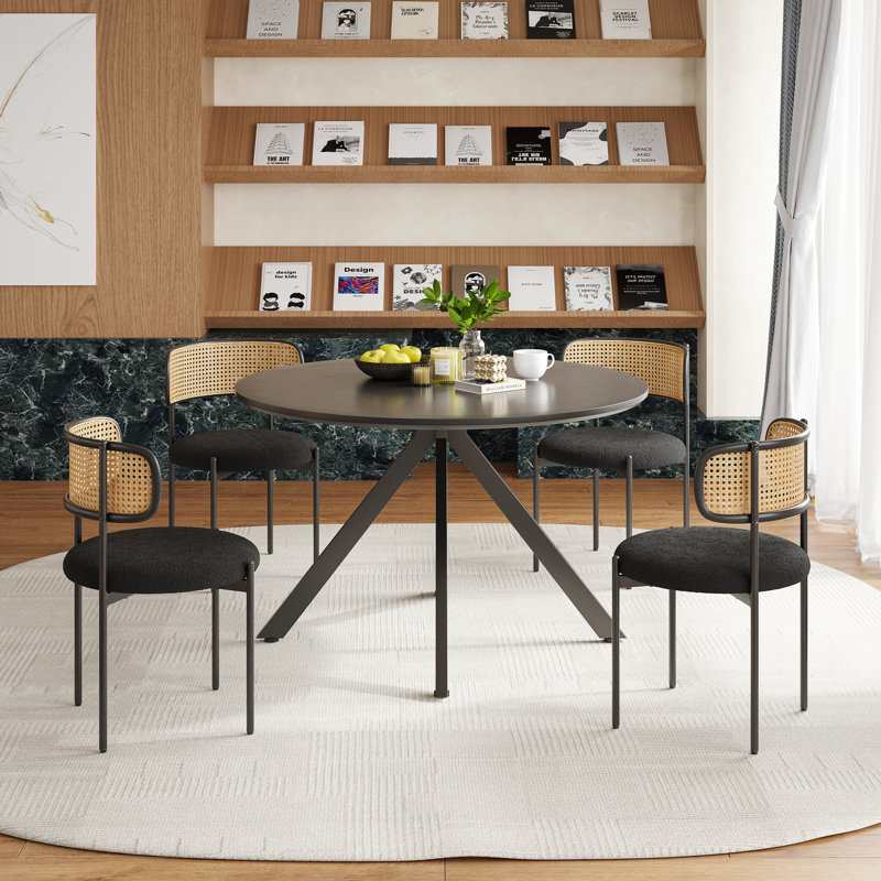 4 - Person Dining Set, Black