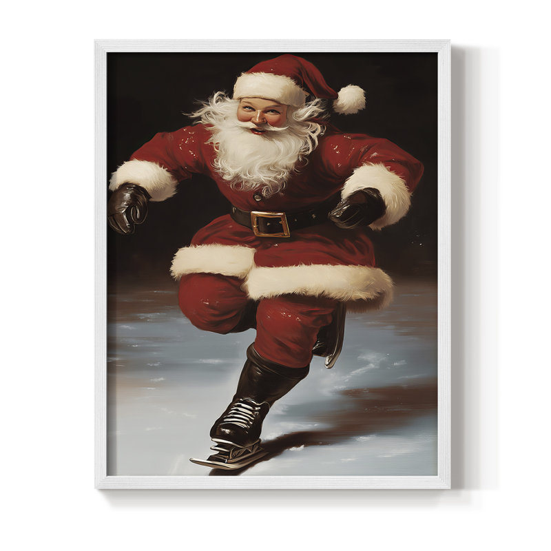 «Christmas Holiday Art», série 2-CLXII, reproduction encadrée - bois massif, H 11 po x l 9 po, Blanc