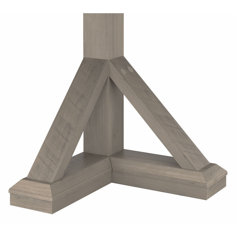 Ozro L-Shaped Writing Desk, Driftwood Gray