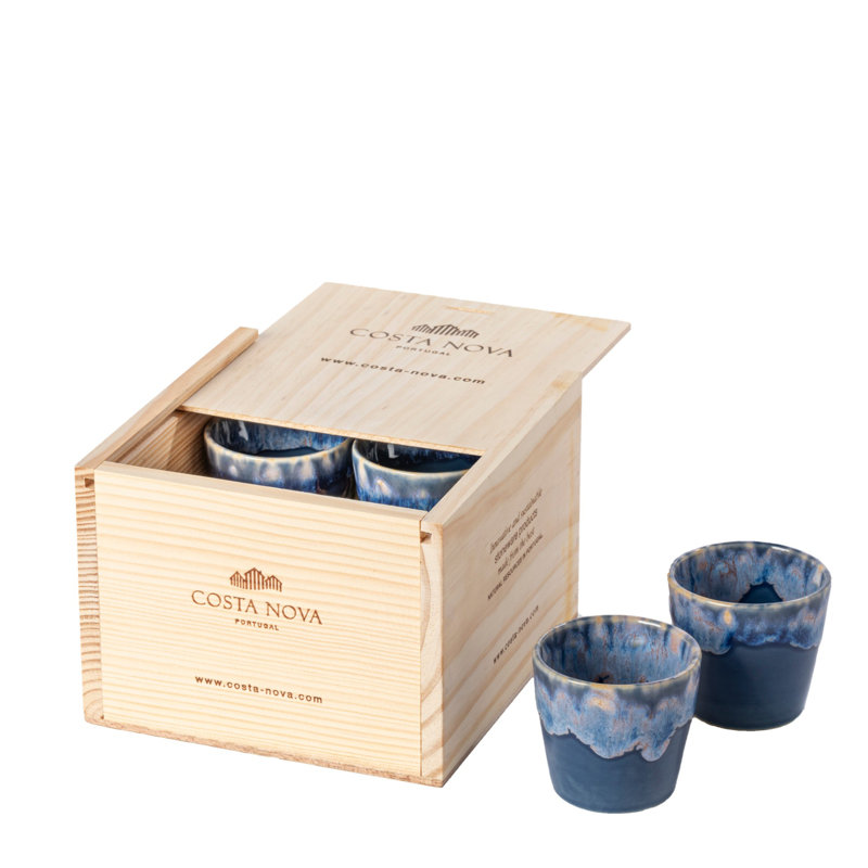 Grespresso Stoneware Espresso Cup, Denim