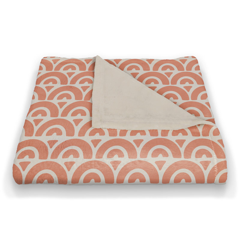 Hand Woven Throw Blanket, Orange
