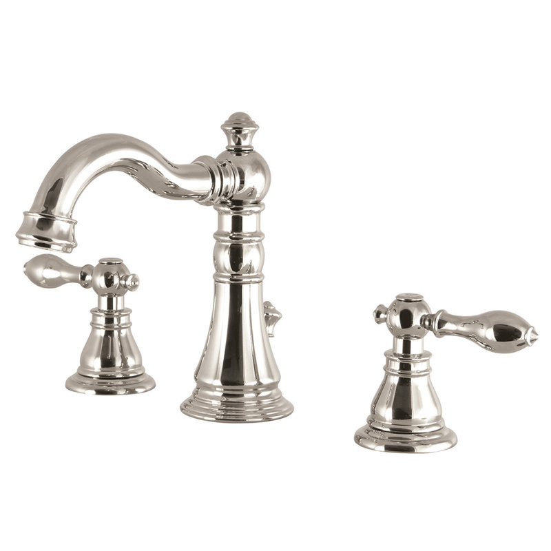 Robinet de salle de bain espacé Kingston, Nickel poli