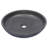 Eden Bath 16.9'' Black Stone Circular Bathroom Sink