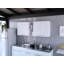 Armoire de rangement murale avec tablettes ouvertes Milano - Blanc-872733732