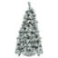 Arbre de Noël enneigé 6 pi avec lumières et pommes de pin