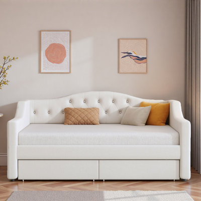 Modern Upholstered Daybed With Led Belt And Trundle by Everly Quinn