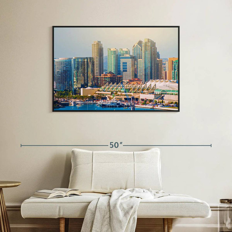 Ville de San Diego, Cadre flottant noir, 40 po x 27 po