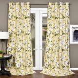 Bazemore Cotton Semi Sheer Curtain Single Panel