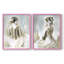 Figurine en lumière dorée I - reproduction encadrée de qualité supérieure - prête à être accrochée - aucun clou requis - aucun clou requis-751466164-751466057