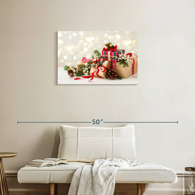 Cadeaux de Noël, H 20 po x l 30 po