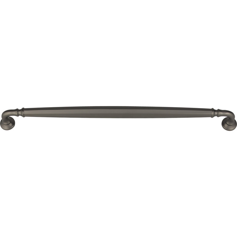 Barrow Bar pull, Ash Gray, 12" Center to Center
