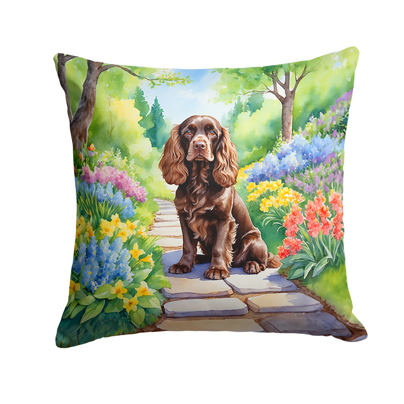 Coussin décoratif intérieur / extérieur Spring Path, H 18 po x l 18 po
