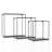 Chacra 3 Piece Square Metal Floating Shelf Set