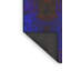 Tapis mauve / noir à motif géométrique tissé à la machine en laine / polyester-1385209746