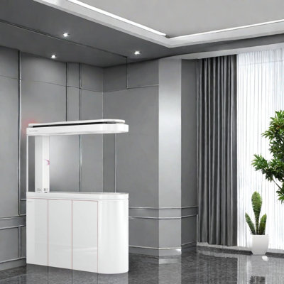 Simple Modern Semi-circular Eco-Aquarium Tank