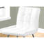 De 2 chaises de cuisine, revêtues de cuir blanc, pieds en métal, aspect contemporain 2, similicuir, avec supports solides